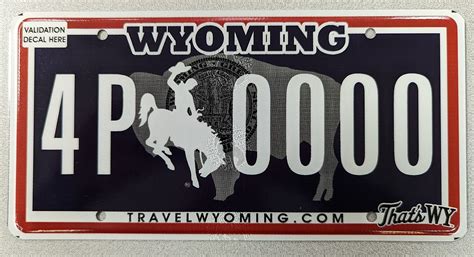 Photo: new 2025 wyoming license plate design revealed