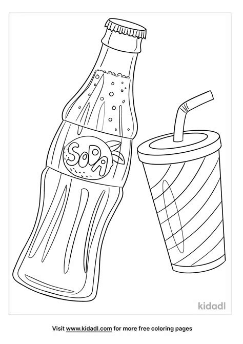 Free Soda Coloring Page Coloring Page Printables Kidadl