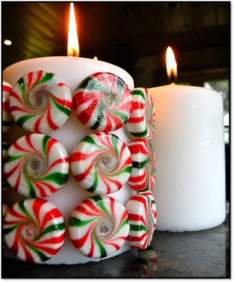 Peppermint template (there's a bunch on one sheet for mistakes or if you need a new one!) red colored pencil clear cello bags (i used the 2″ x 6″ size, each makes two candy wrappers) clear tape fishing line or jewelry thread. Homemade Christmas Candles Ideas - DIY Holiday Peppermint ...