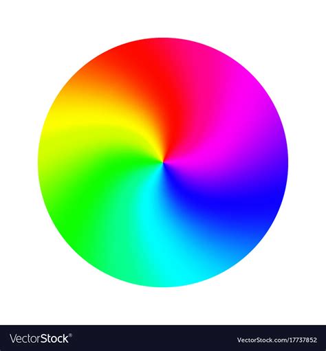 Color Wheel Abstract Colorful Rainbow Royalty Free Vector