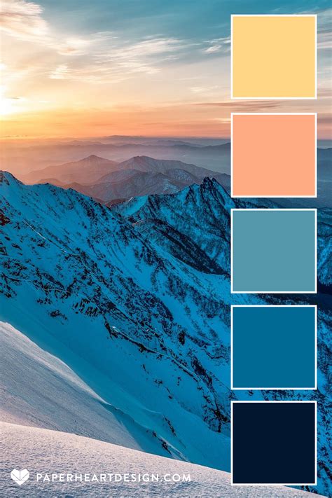 Color Palette Mountains Majesty — Paper Heart Design