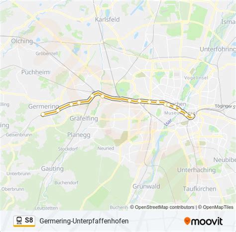 S8 Route Schedules Stops And Maps Germering Unterpfaffenhofen Updated
