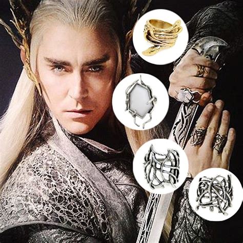 Cheap Hobbit Thranduil Anillo Cuatro Anillos Mirkwood Elfo Rey Anillo