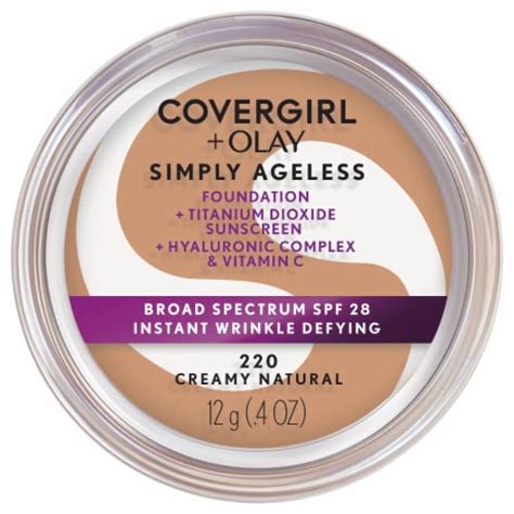 Covergirl Olay 220 Creamy Natural Simply Ageless Foundation Powder 1