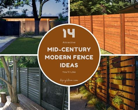 14 Attractive Mid Century Modern Fence Ideas Youll Like Aprylann