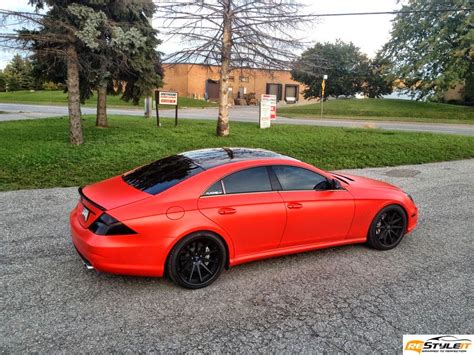 By matt mcdonald, on may 25, 2011, 10:00. Mercedes-Benz C219 CLS55 AMG Matte Red | BENZTUNING