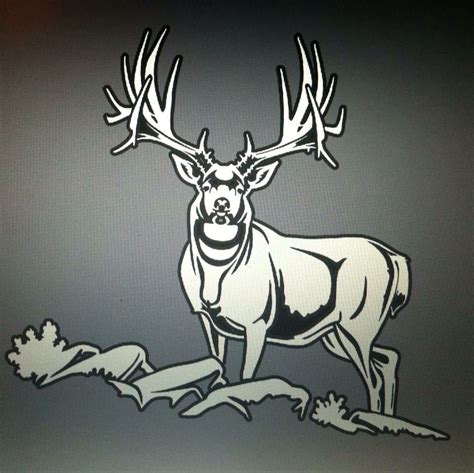 Deer themed designs are likely to be sized from medium to large since a relatively high level of detail is required to render the animal properly. Mule deer tattoo idea. | Animals artwork, Deer drawing ...