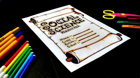 Social Science Project File Front Page Decoration How To Make Social