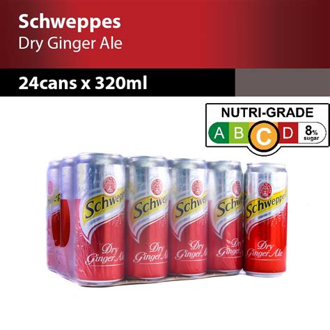 Schweppes Dry Ginger Ale 24 Cans X 320ml Shopee Singapore