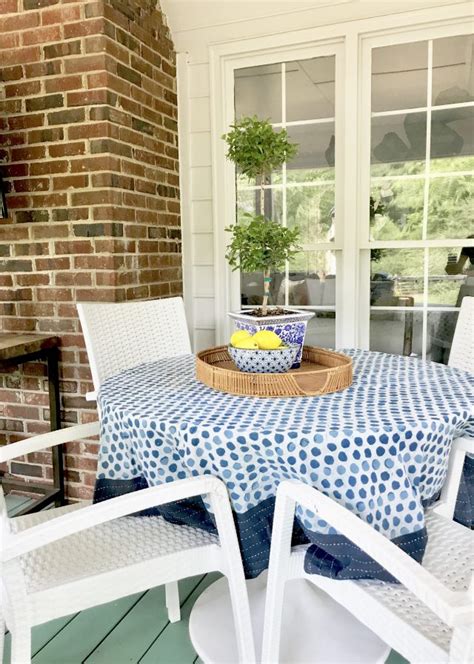 In addition to being effective light in structure, present in a huge variety of colors, pattern, material frame and price. screened porch table - Emily A. Clark