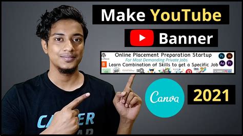 How To Create Youtube Banner On Canva In 2021 Canva Banner Design