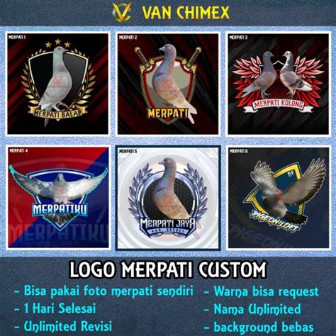 Jual Logo Merpati Desain Jasa Logo Komunitas Burung Shopee Indonesia
