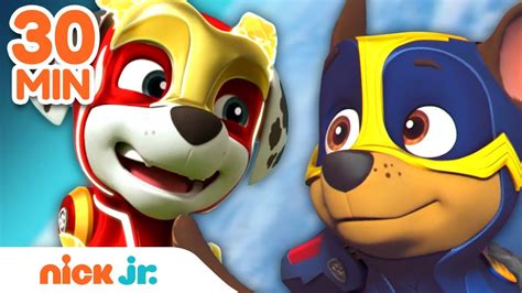PAW Patrol Mighty Pups Teamwork Rescues 30 Minute Compilation Nick