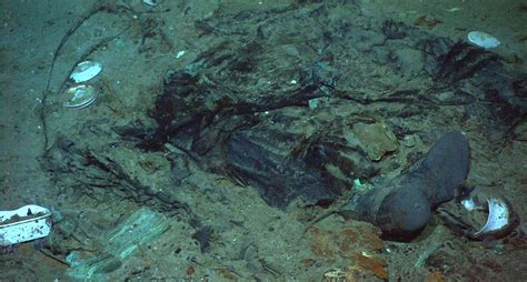 News, Photos: Titanic: human body remains? Shipwreck site photo: likely forensic remains