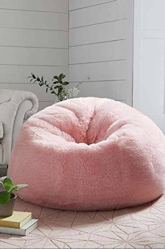 Furry Bean Bag Chair Pink Marguerita Zuniga