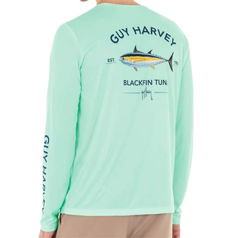 Guy Harvey Guy Harvey Mens Long Sleeve Fishing Shirt Sun Protection