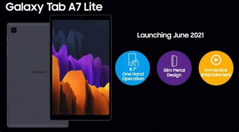 Samsung Galaxy Tab A7 Lite Diseño Definitivo Hardware Y Fecha De