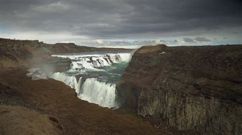 Gullfoss Waterfall In Iceland Non Copyright Video 4k Hd By