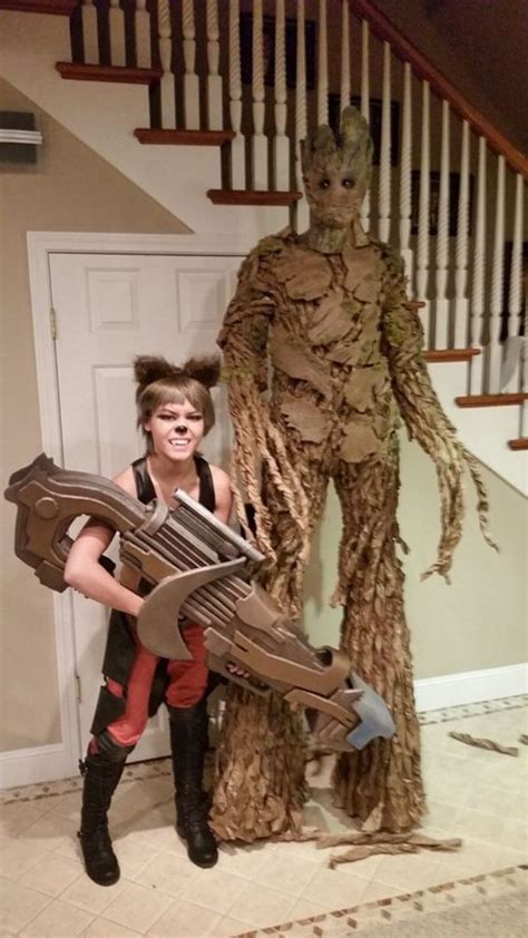 Couple Halloween Costumes Rocket And Groot Check Out These Awesome