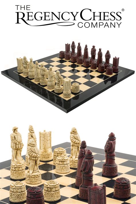 The Berkeley Chess English Black Cardinal Grand Chess Set Chess