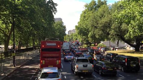 Traffic Jams In Peak Time In London Huge City Youtube