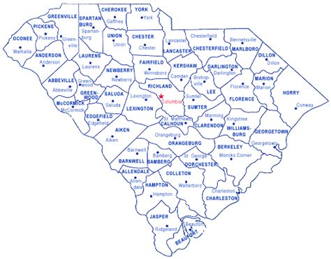 Wpa South Carolina County Map