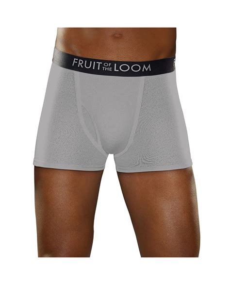 Mens Breathable 3 Pack Black And Gray Short Leg Boxer Brief Fruit Us