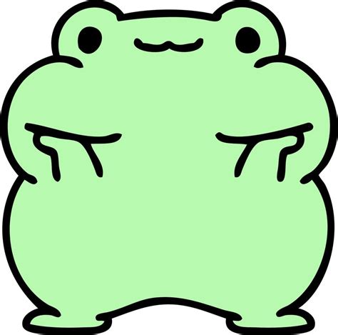 Cartoon Of A Cute Frog 12550129 Vector Art At Vecteezy