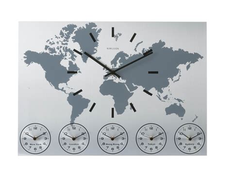 Time Zone World Wall Clocks - Foter