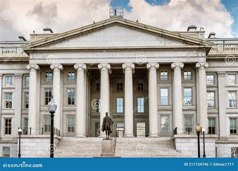 The Treasury Department Building In Washington Dc Stock Photo Image