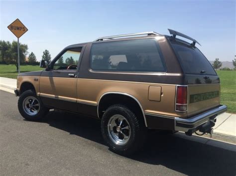 Chevy S10 Blazer Tahoe Classic Chevrolet S 10 1987 For Sale
