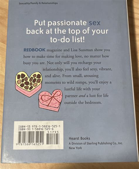 Love Your Sex Life The Busy Girl S Guide To Getting Busy By Lisa Sussman 2006 Hardcover