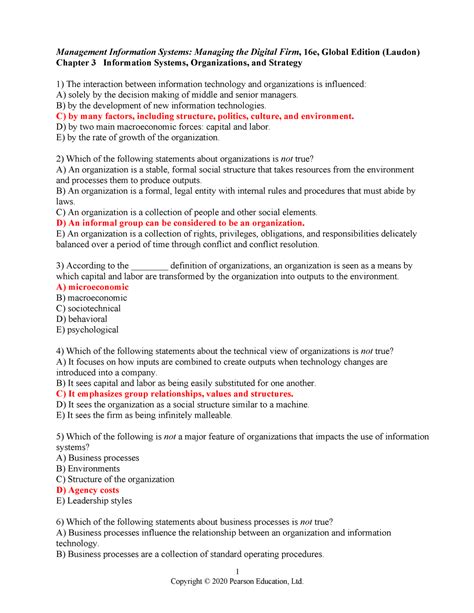 End Of Chapter Questions Biology Answers Igcse Chapter 3 - Chapter 3 Questions - Test Bank used by Dr. Ashley - opm 2 - StuDocu