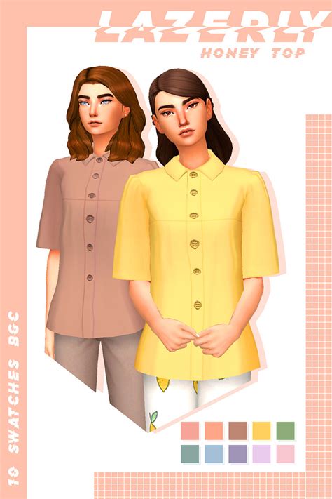 Sims 4 Cc Button Up And Button Down Shirts Male Female Fandomspot