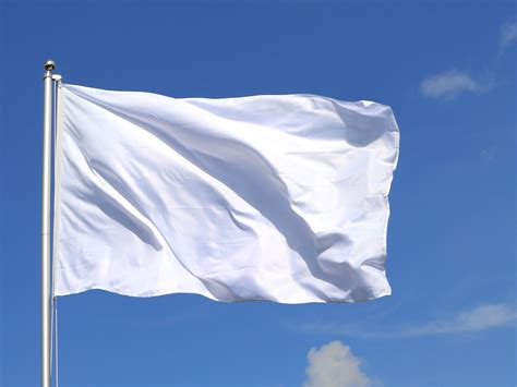 Large White Flag 5x8 Ft Royal Flags