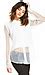 Joa Collar Sheer Dress Shirt In White Dailylook
