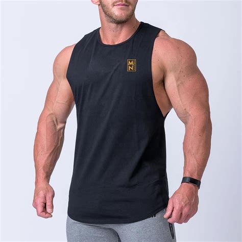 Mens Fitness Tank Tops Gyms Bodybuilding Workout Cotton Sleeveless Vest Clothing Male Casual