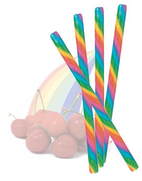 Rainbow Cherry Candy Sticks • Old Fashioned Candy Sticks And Candy Canes