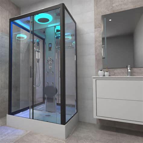 Insignia Premium 1050mm X 850mm Rectangle Hydro Shower Cabin Customise Frame