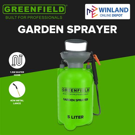 Greenfield By Winland L Pressure Mist Disinfectant Knapsack Spray Pesticide Garden Fertilizer