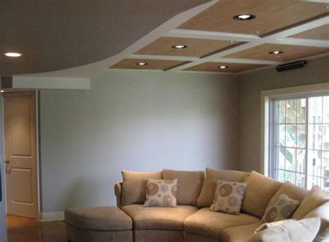 The ceiling can become the focal point of any room, so let your ideas soar high with ceiling that turn uninspired rooms into amazing spaces. Best Living Room Ceiling Materials | Cheap basement ideas ...