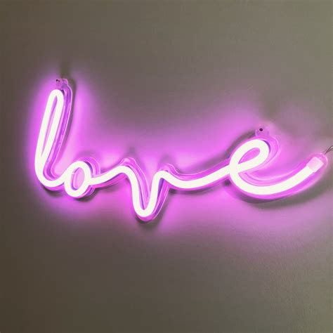 Love LED Neon Sign - Pink | The Pretty Prop Shop Wedding and Event Hire