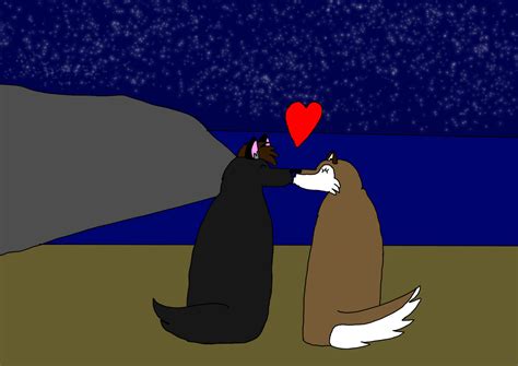 Prince And Aleu Kissing On The Beach By Blairscartoons On Deviantart
