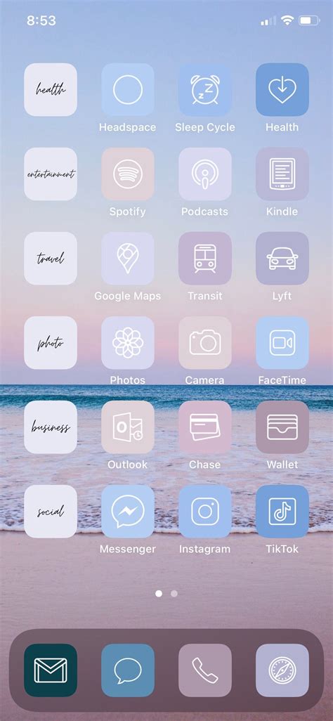 App Icon Aesthetic Blue