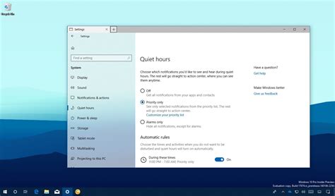 How To Use Focus Assist With Priorities On Windows 10 • Pureinfotech