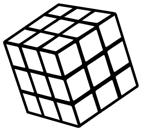 Blank Rubiks Cube Drawing Svg Free Download Rubiks Cube Clipart