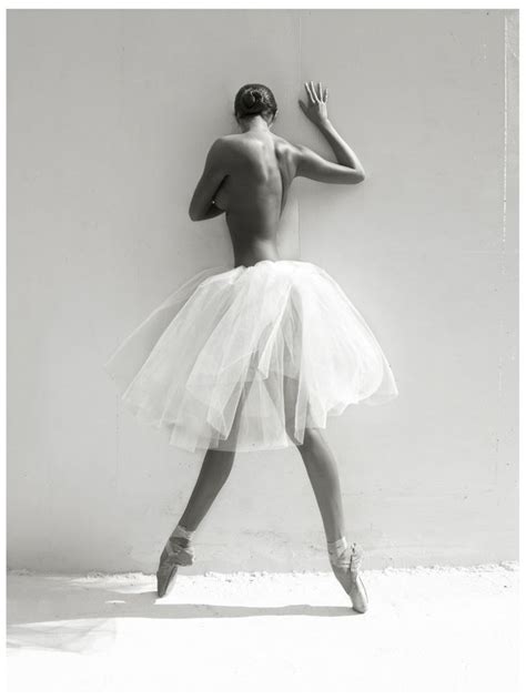 Topless Ballerina Photography Black And White La Forme