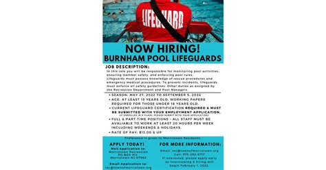 Lifeguards Needed For 2 Morristown Pools Morristown Nj News Tapinto