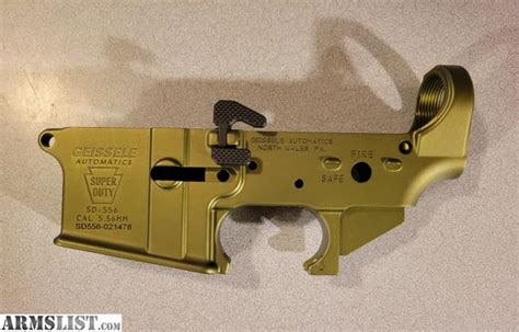 ARMSLIST For Sale Geissele Super Duty Mm Green Lower Receiver With Maritime Bolt Catch