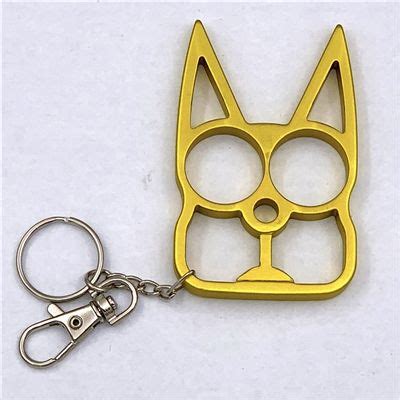 The wild cat keychain that packs a powerful punch! Kitty Cat Self Defense Keychains: Gold | Self defense ...